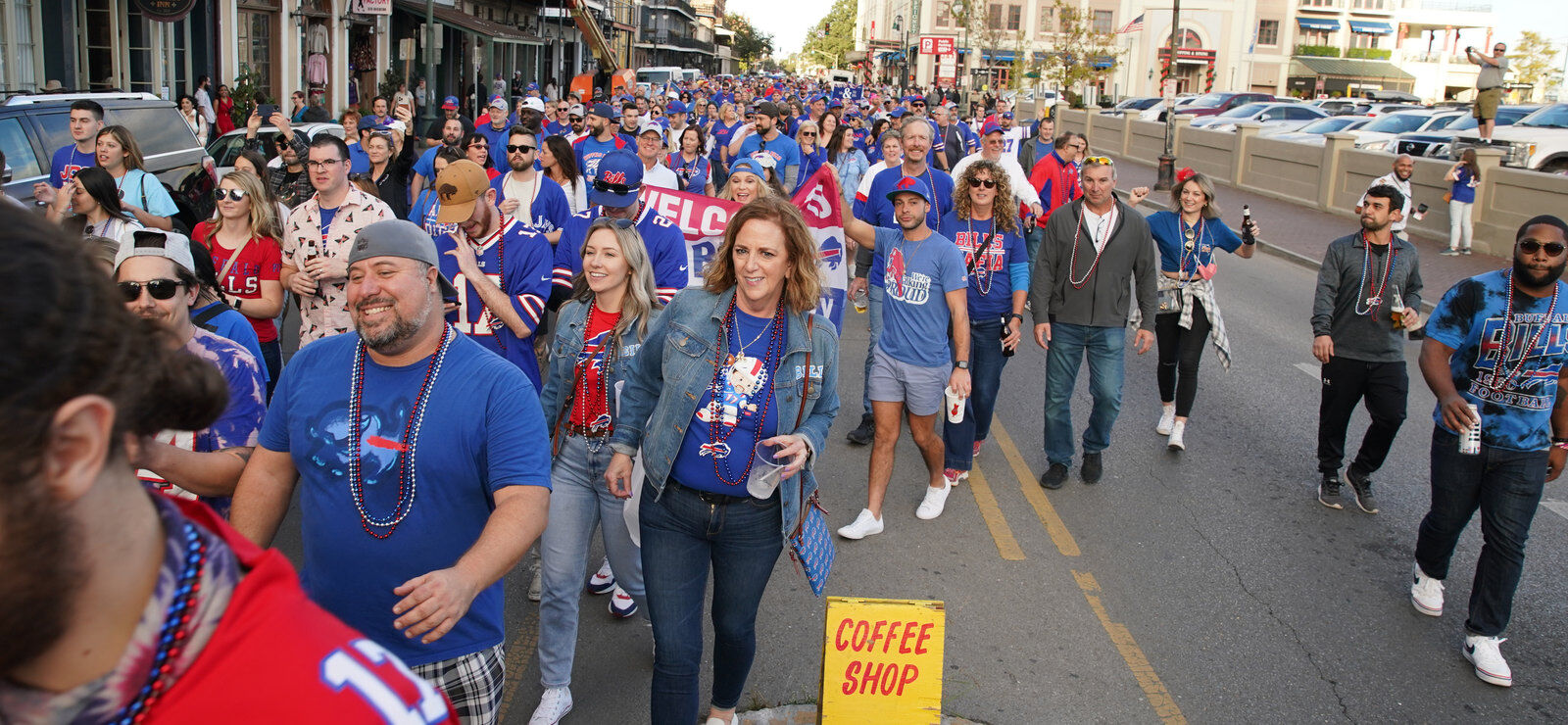 Buffalo Bills packers of NOLA Takeover Parade